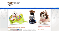 Desktop Screenshot of doggydoodlesalon.com