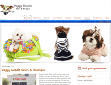 Tablet Screenshot of doggydoodlesalon.com